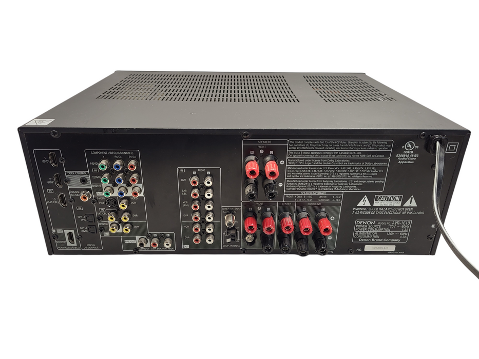Denon AVR-1610 AV Surround Receiver Tested No Remote $