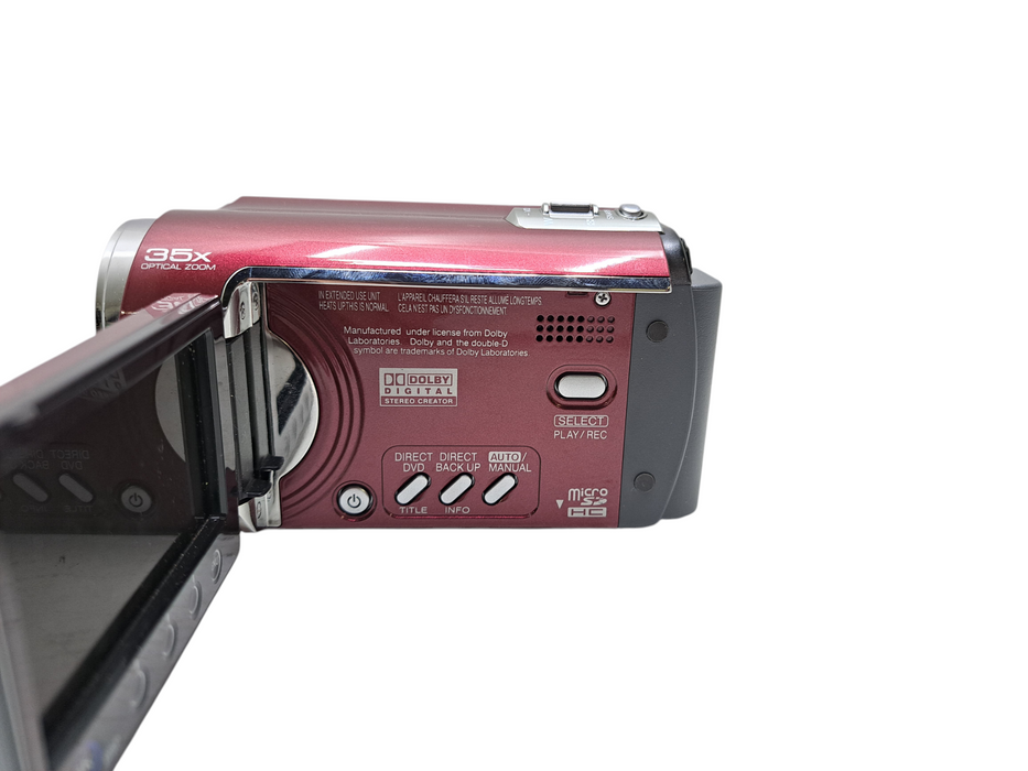 JVC Everio Hard Disc Camcorder GZ-MG330RU 30GB RED w/ Bag & PWR )