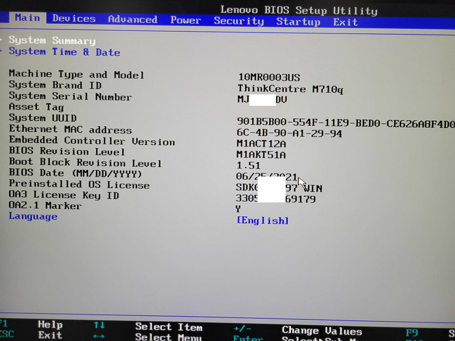 Lenovo ThinkCentre M710q USFF Intel i7-7700T CPU 2.90GHz 8GB RAM 256GB SSD _