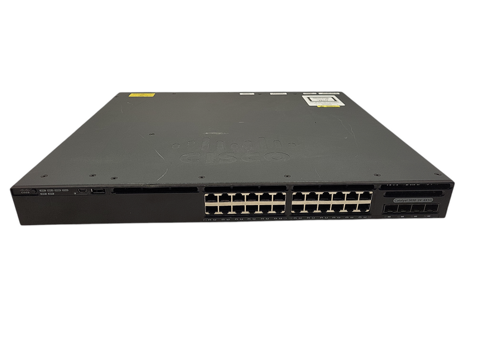 Cisco WS-C3650-24TS-S V03 | 24-Port Gigabit, 4x 1G SFP Switch | 2x 250W PSU $