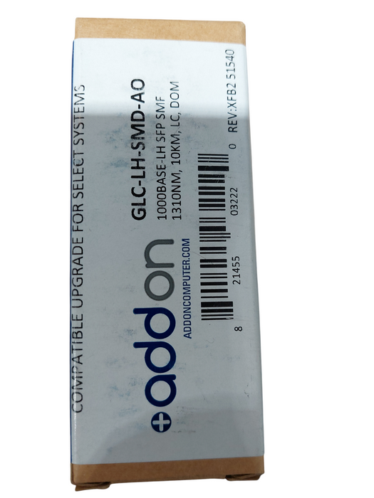 2- ADDON GLC-LH-SMD-AO 1000 Base- LH SFP SMF 1310NM, 10KM, LC,DOM  =