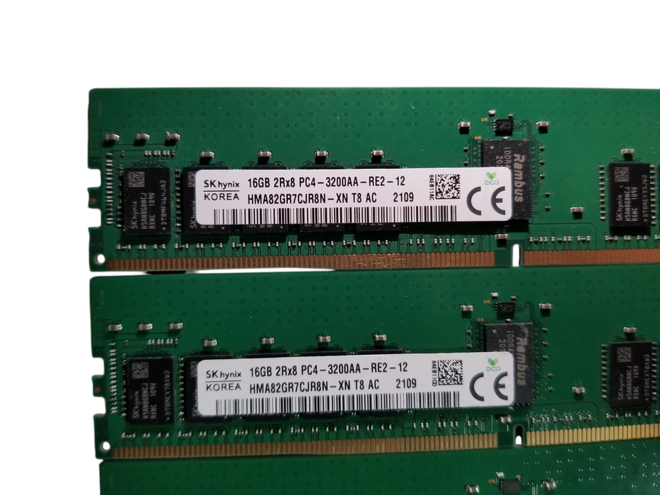 SK Hynix 64GB Bundle (4x16GB) 2Rx8 PC4-3200AA- RE2-12 DDR4 Server RAM
