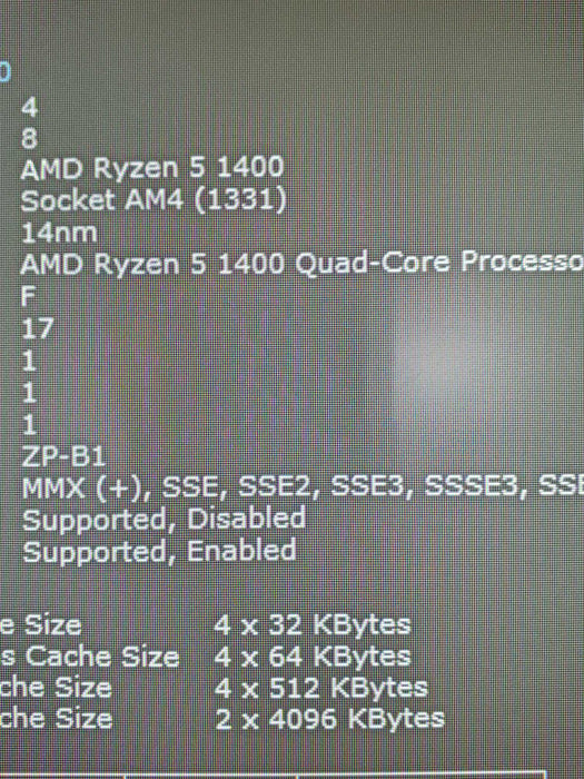 Dell Inspiron 27 7775 AMD Ryzen 5 1400 8GB RAM 256TB SSD