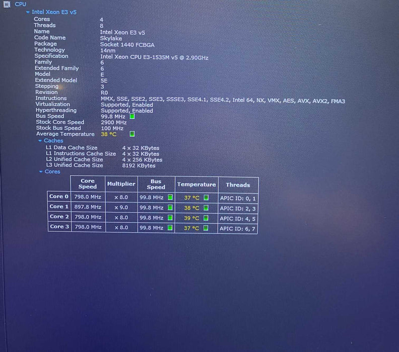 Dell Precision 7710 XEON E3-1535M v5 QUADRO M3000M 4GB GPU 32GB 500SSD READ  Lap200
