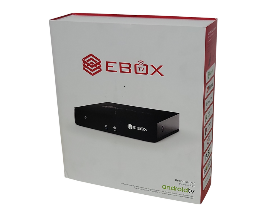 EBOX android tv with HDMI cable and power adapter, No Remote control _