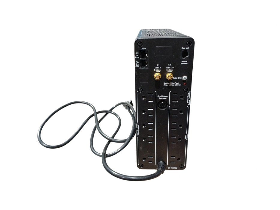 APC Back-UPS Pro 1500VA, 2 USB charging ports, 10 NEMA outlets (4 surge)