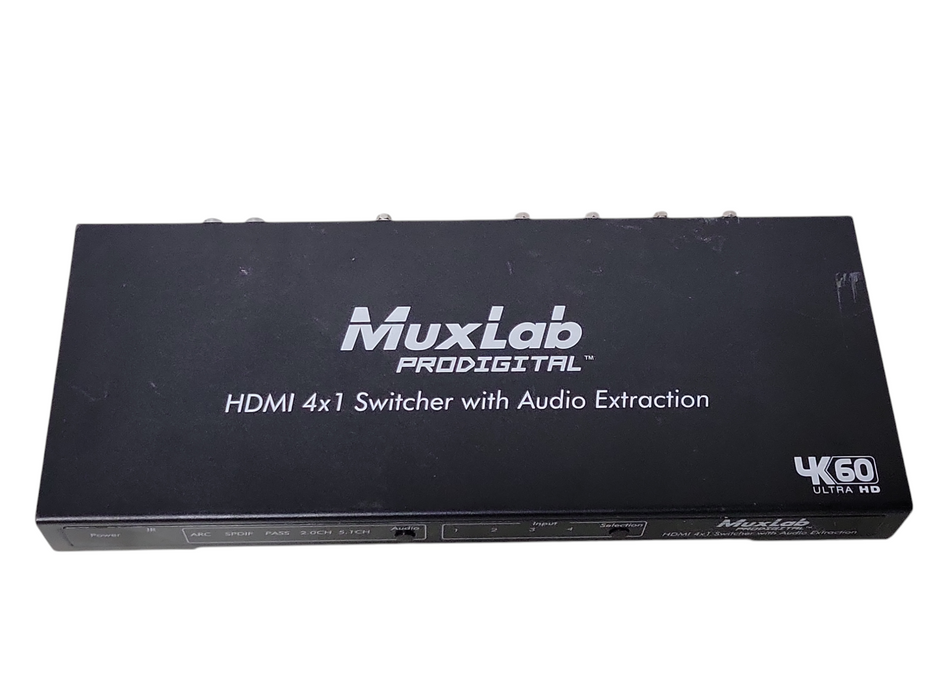 muxlab prodigital hdmi 4x1 switcher with audio extraction, READ _