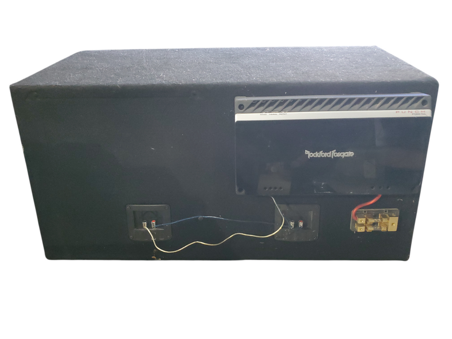 2x Rockford Fosgate 3P | Punch p1000x1bd  in Bassworx Enclosure READ