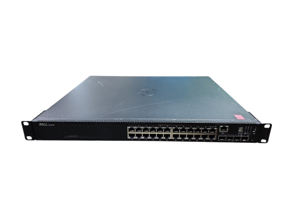 Dell Networking N1524P 24-Port 1GbE PoE+ Rack Mountable Network Switch