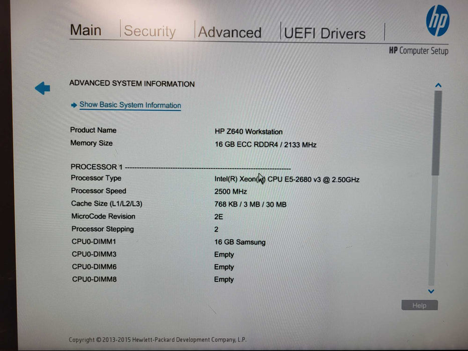 HP Z640 Workstation Xeon E5-2680v3 2.50Ghz 16GB DDR4, No HDD/GPU Q$