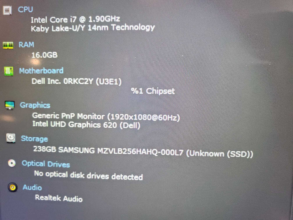 Dell Latitude 5300 |i7-8665U|256GB SSD|16GB RAM| W/ AC |READ  BudLap