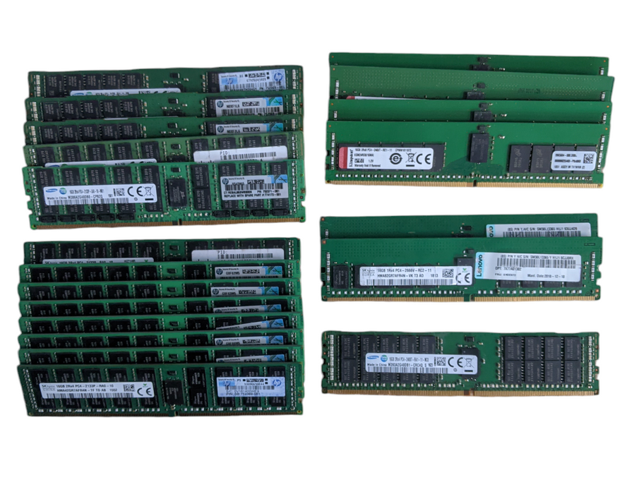 Lot of 20x Various brands 16GB PC4 | DDR4 | Server RAM