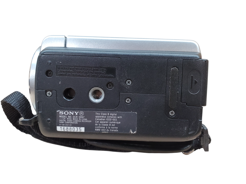 Sony Handycam DCR-SR67 Digital Camcorder - No Battery