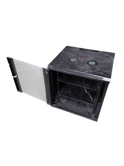 Small Network Rack with Glass Door , Has a Key  =