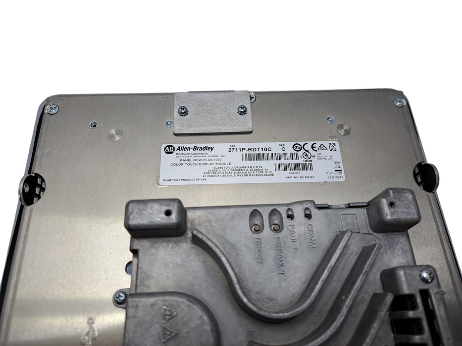 ALLEN BRADLEY 2711P-RDT10C PanelView Plus 1000 Color/Touch *READ* )