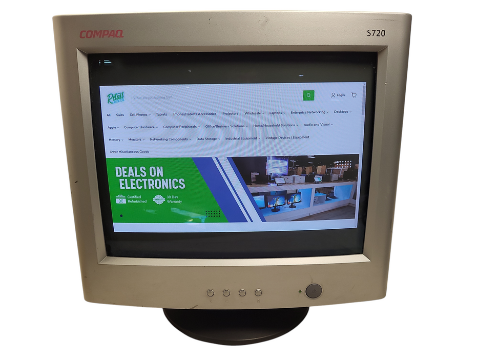 Compaq S720 - CRT monitor - 17" (15.8" viewable) - 1280 x 1024 @ 65 Hz  $