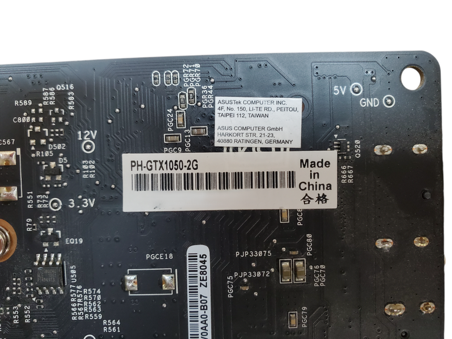 ASUS Phoenix GeForce GTX 1050 2GB GDDR5 GPU - 1xHDMI 1xDVI 1xDP