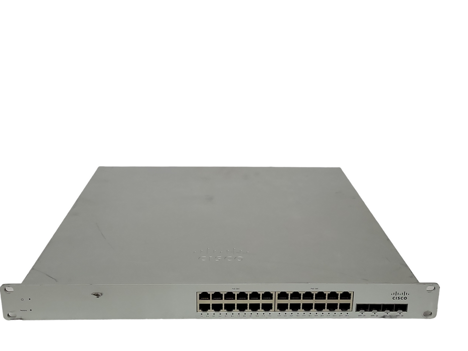 Cisco Meraki MS320-24P-HW 24-Port 1Gbe PoE+ 4-Port 10Gbe SFP Switch, 2x PSU _
