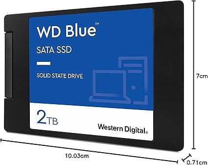 WD BLUE 3D NAND 2TB 2.5" SATA WDS200T2B0A-00SM50 SSD