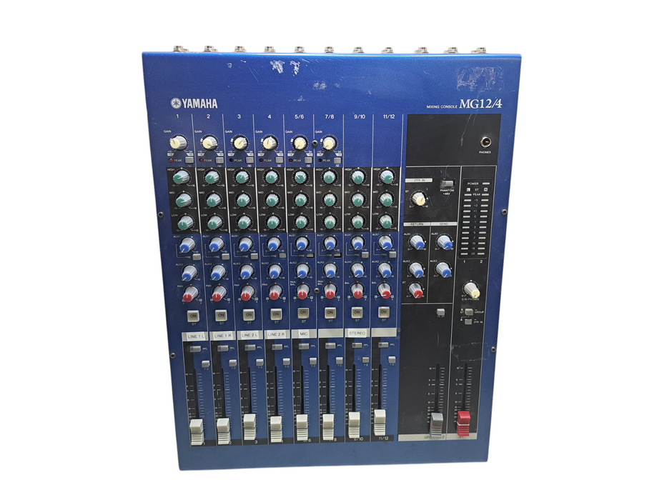 YAMAHA MG12/4 Analog Mixer 12 Channel Mixing Console No Cord *Untested )