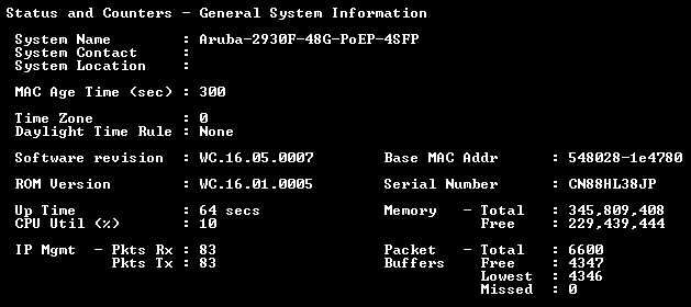 Aruba 2930F JL262A 48-port Gigabit PoE+ 370w 4x SFP Network Switch w/ Ears  !