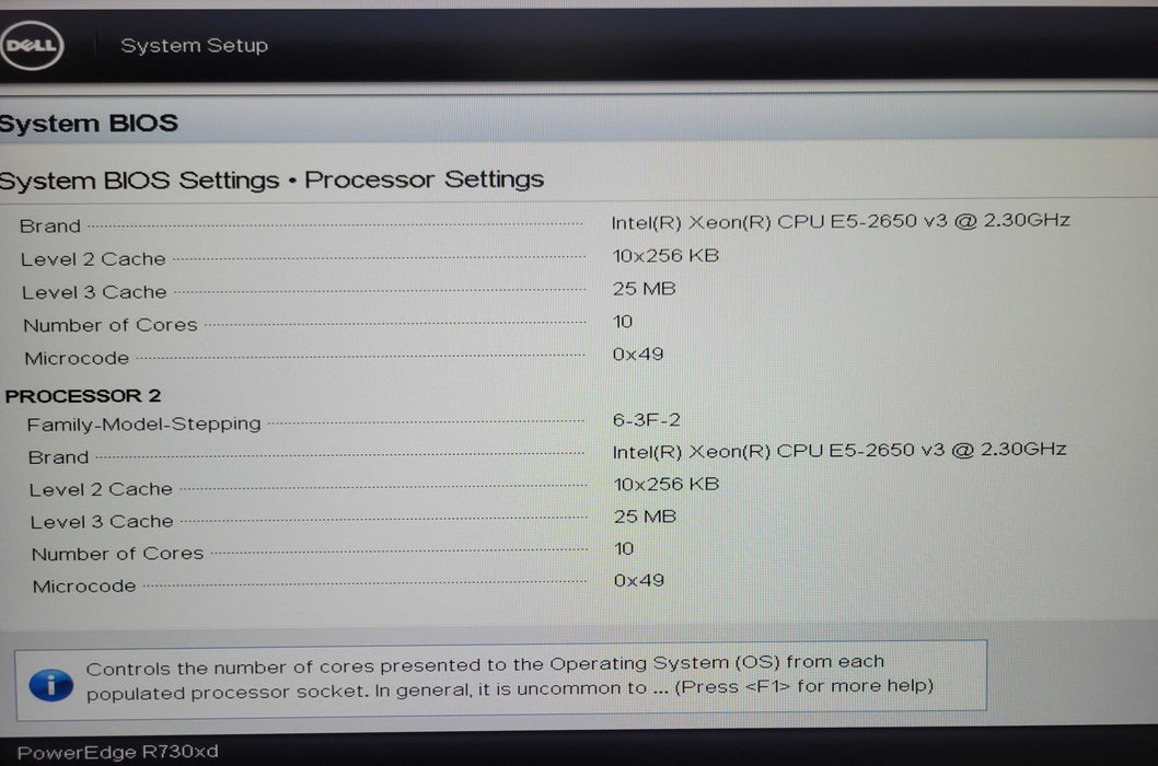 DELL PowerEdge R730xd 2x Intel Xeon E5-2650v3 2.30Ghz 32GB H730p 2x PSU _