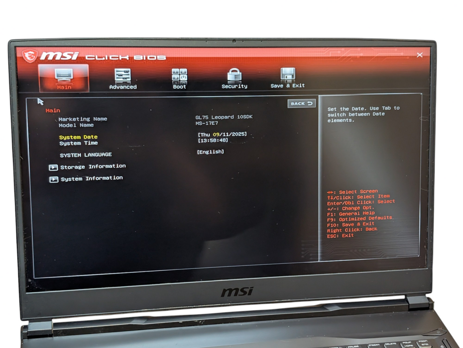 MSI GL75 Leopard 10SDK NVIDIA GTX 1660 Ti 6GB GPU Intel Core i7-10750H - Lap200