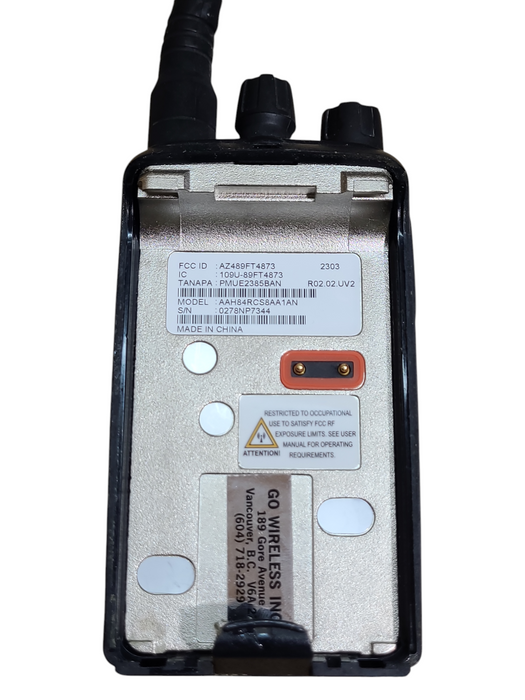 Lot 2x MOTOROLA MAG ONE 8CH 4W 450-470MHZ UHF TWO WAY RADIOS AAH84RCS8AA1AN