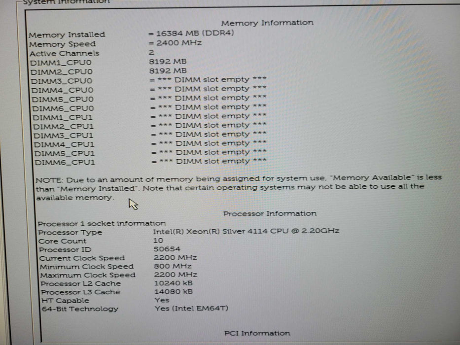 Dell Precision 7820, Xeon Silver 414 2.20GHz 16GB 950W PSU K620 !