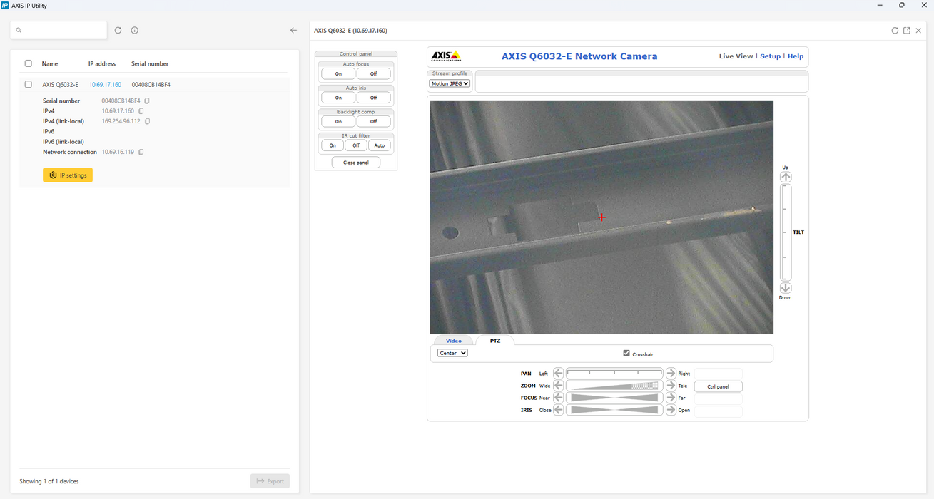 AXIS Q6032-E Dome Pan Tilt Zoom Network Security Camera | TESTED
