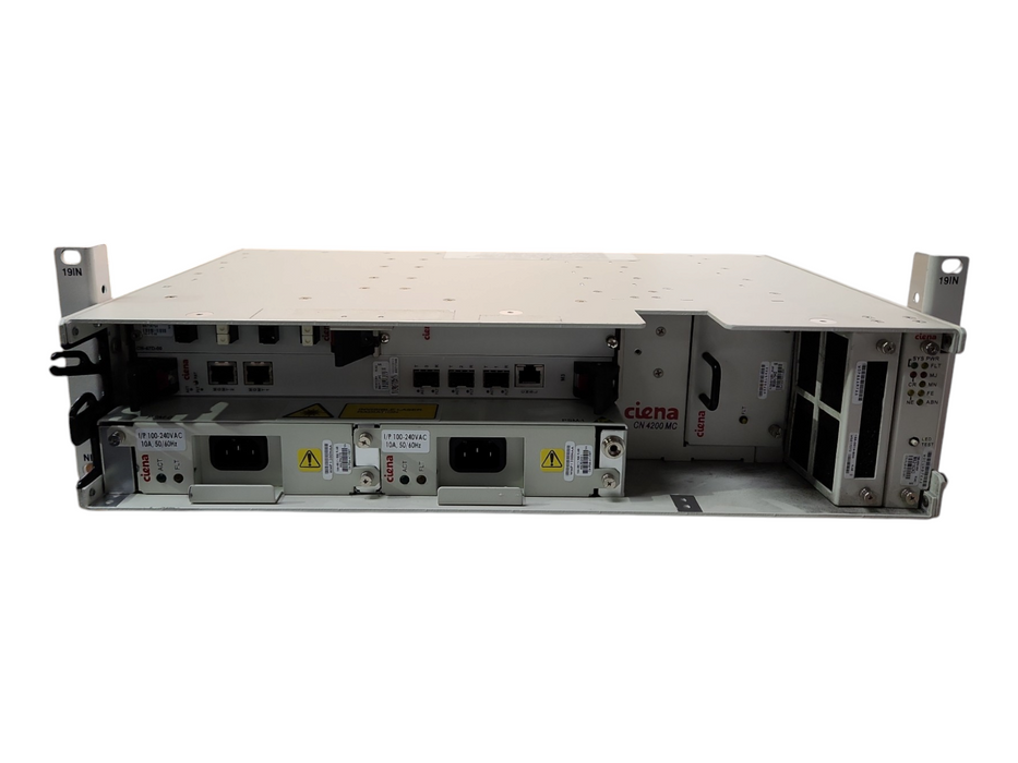 CIENA CN4200 MC CHASSIS W/ CN-47D-00, CN-M3-FLEX-F, 2X PSU, READ