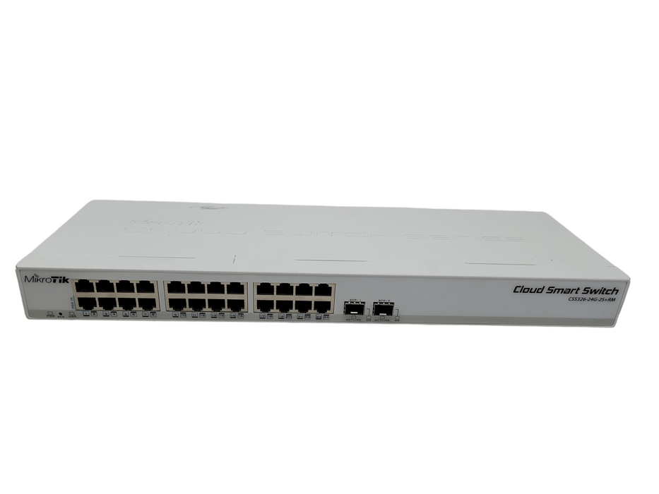 MikroTik CSS326-24G-2S+RM | 24-Port Gigabit Ethernet Switch | 2x SFP+ Q%