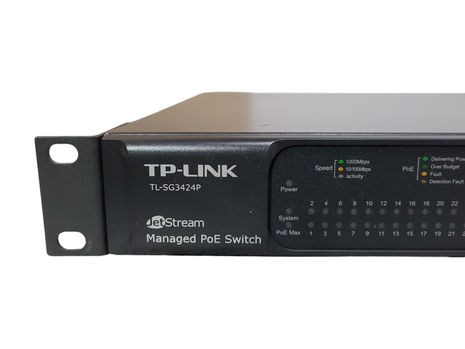 TP-LINK JetStream TL-SG3424P 24-Port Gigabit PoE Ethernet Switch