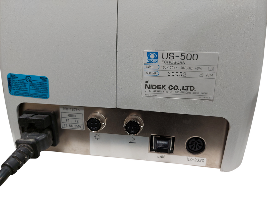 Nidek US-500 Echoscan Pachymeter Ophthalmic Ultrasound =