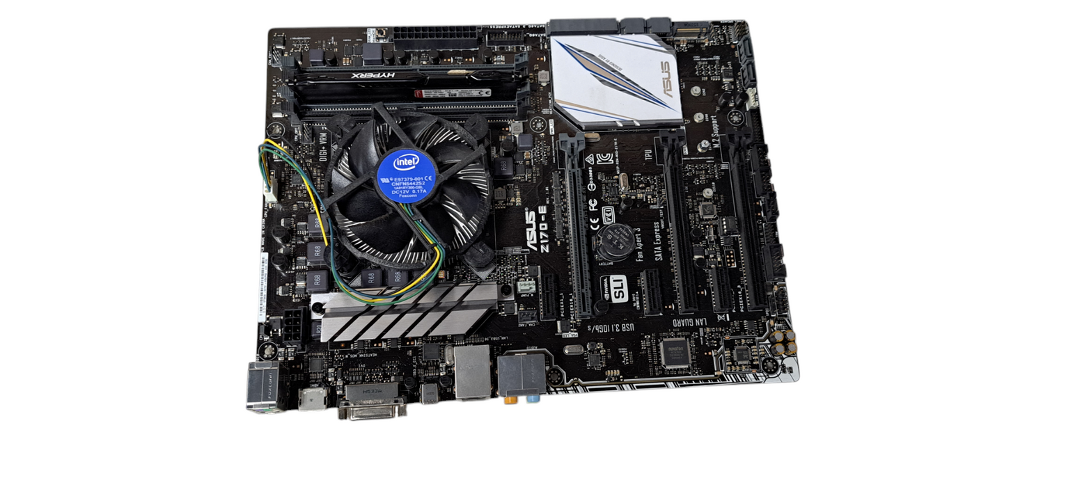 ASUS Z170-E, LGA 1151 ATX Motherboard W/ i7-6700 CPU|4GB DDR4 RAM|No Shield