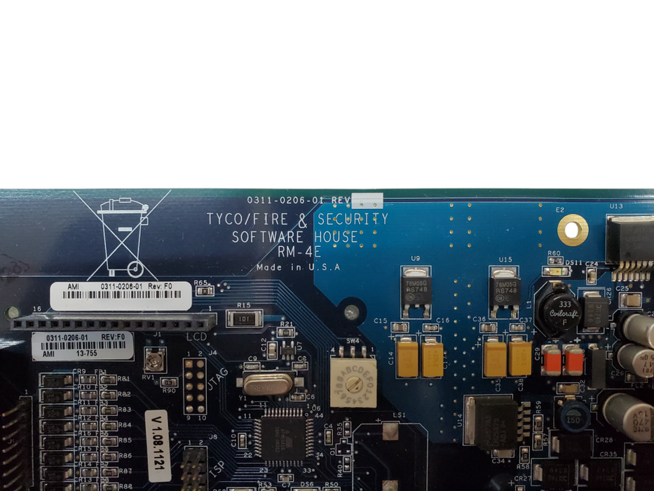 Tyco Software House RM-4E Board Access Control - 0311-0206-01 *READ*
