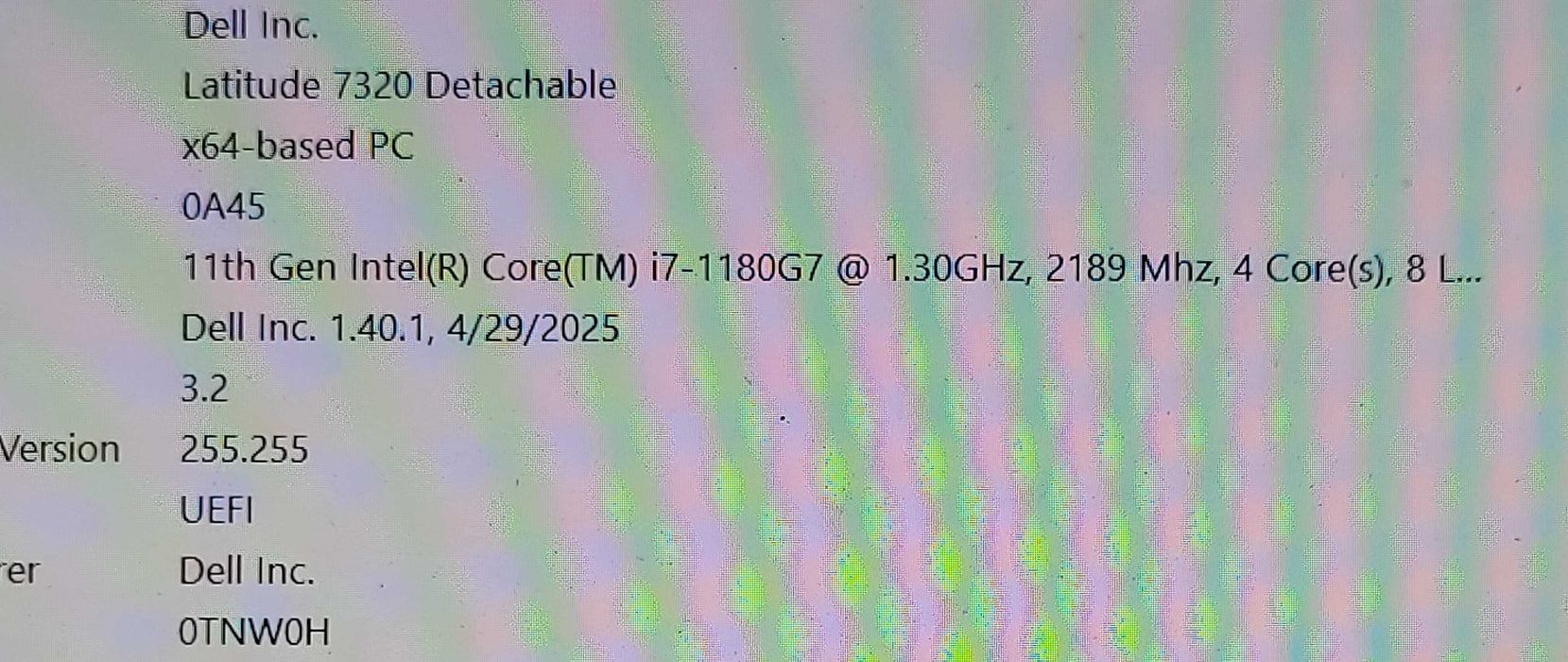 Dell Latitude 7320 Detachable, Core i7-1180G7 1.30GHz, 16GB RAM 256GB SSD _ Lap200