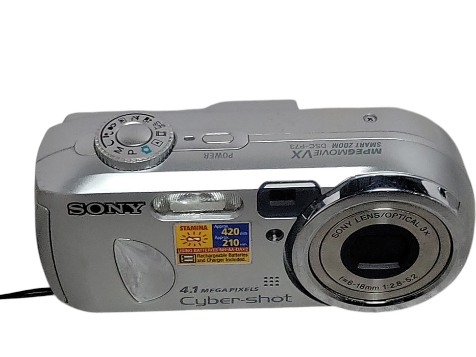 Sony Cyber-shot DSC-P73 4MP Digital Camera, No battery/SD Card, READ _