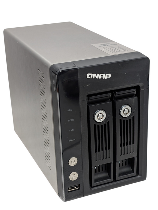 QNAP TS-219P+ 2 Bay NAS with 2x 4TB HDDs installed  -