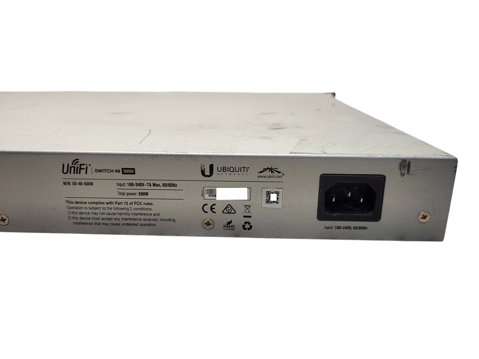 Ubiquiti UniFi US-48-500W | 48-Port Gigabit PoE+ Switch w/ 2x 10G SFP+ $