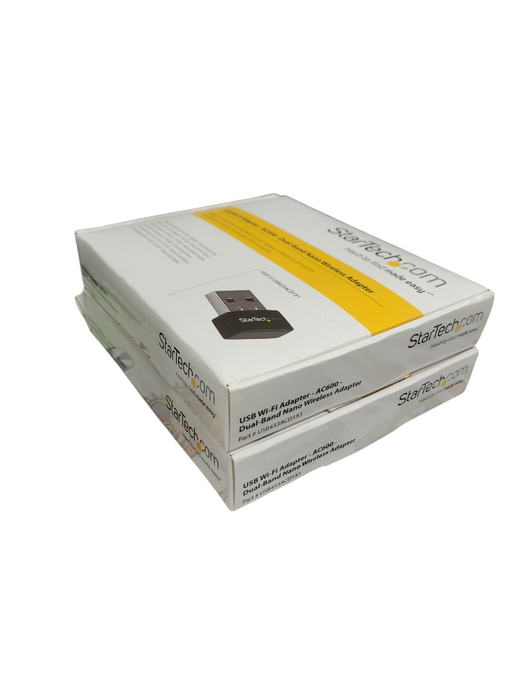 Lot 2x StarTech Wi-Fi Adapter - AC600 Dual-Band Nano Wireless USB433ACD1X1