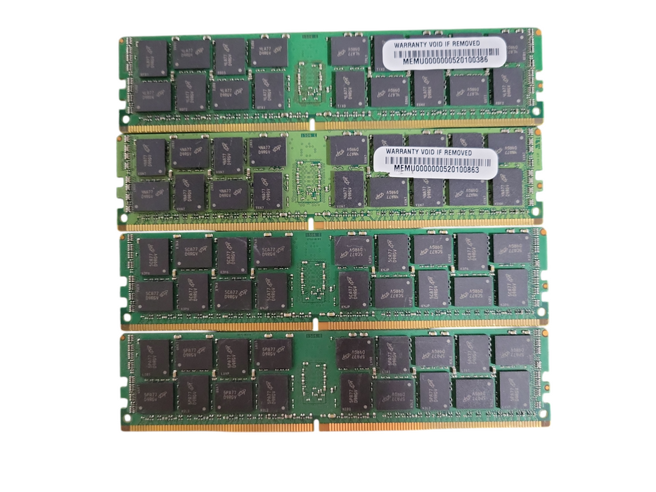 LOT 4x Micron 16GB 2RX4 PC4-2133P-RBP-10 Server Ram !
