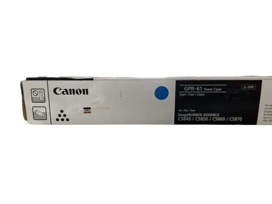 Canon GPR-61 Toner Genuine New OEM Sealed Box - CYAN / For C5840/50/60/70