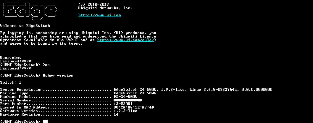 Ubiquiti Network EdgeSwitch ES-24-500W 24-POE Gigabit Switch