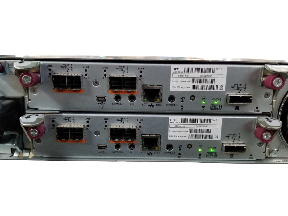 HPE FCLSE-0801 Storage Array 2x MSA2050 HPE SAN Controllers 2x 573W PSUs