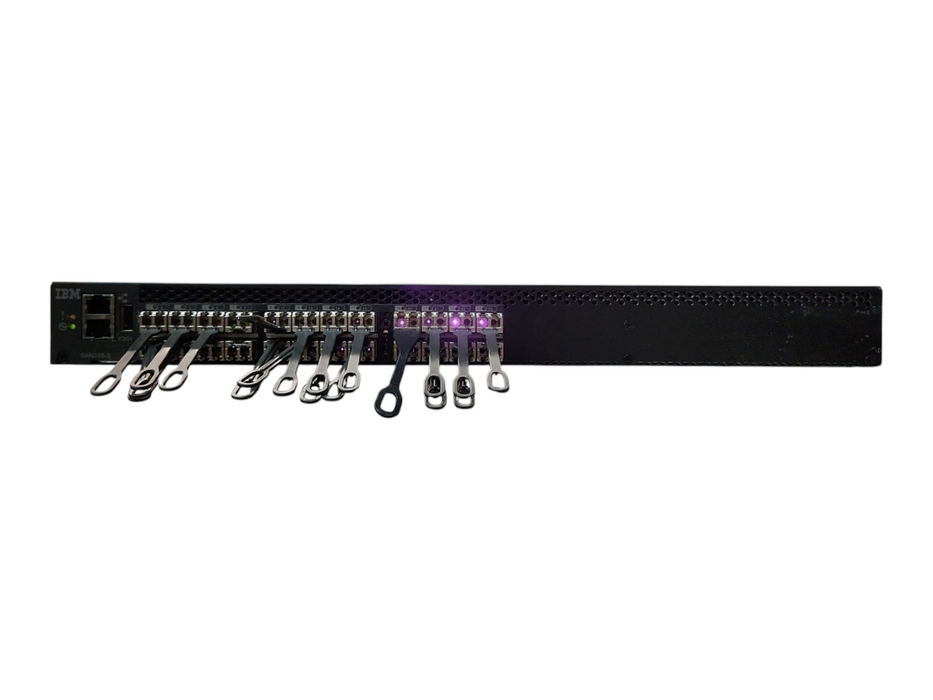 IBM SAN24B-5 24-Port SFP+ Switch (2498-F24/24G/X24), 24 Ports Active