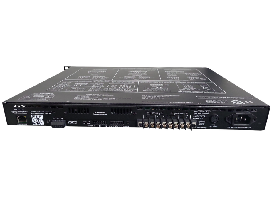 Atlas Sound amplifier DPA 1202 4-8ohm/70 Volt. Network Power Amplifier 1200 !