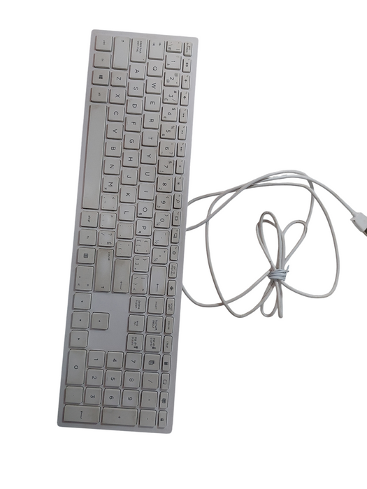 HP USB Wired White Keyboard Model:TPC-C003K  =