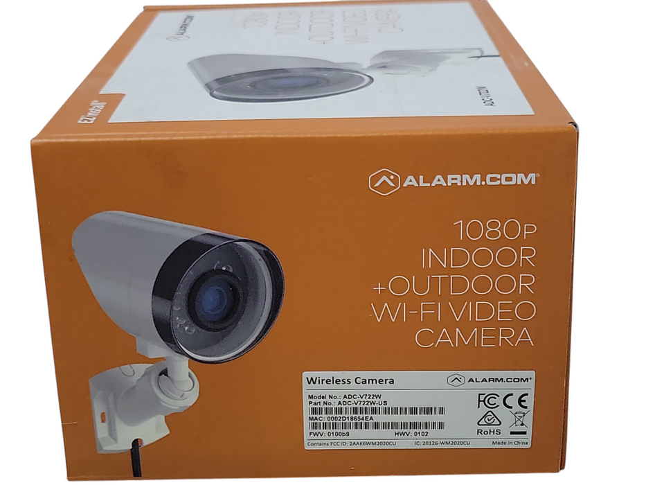 New Alarm.com ADC-V722W 1080p Indoor+Outdoor Wi-Fi video camera _