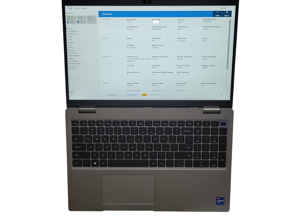 Dell Latitude 5520 Core i7-1185G7 4.8GHz 8GB RAM 256GB SSD READ _ Lap200